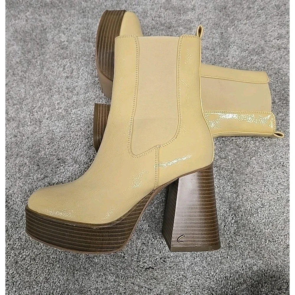 Circus NY by Sam Edelman Stace Vanilla Bean Platform Boots Women's Size 6M